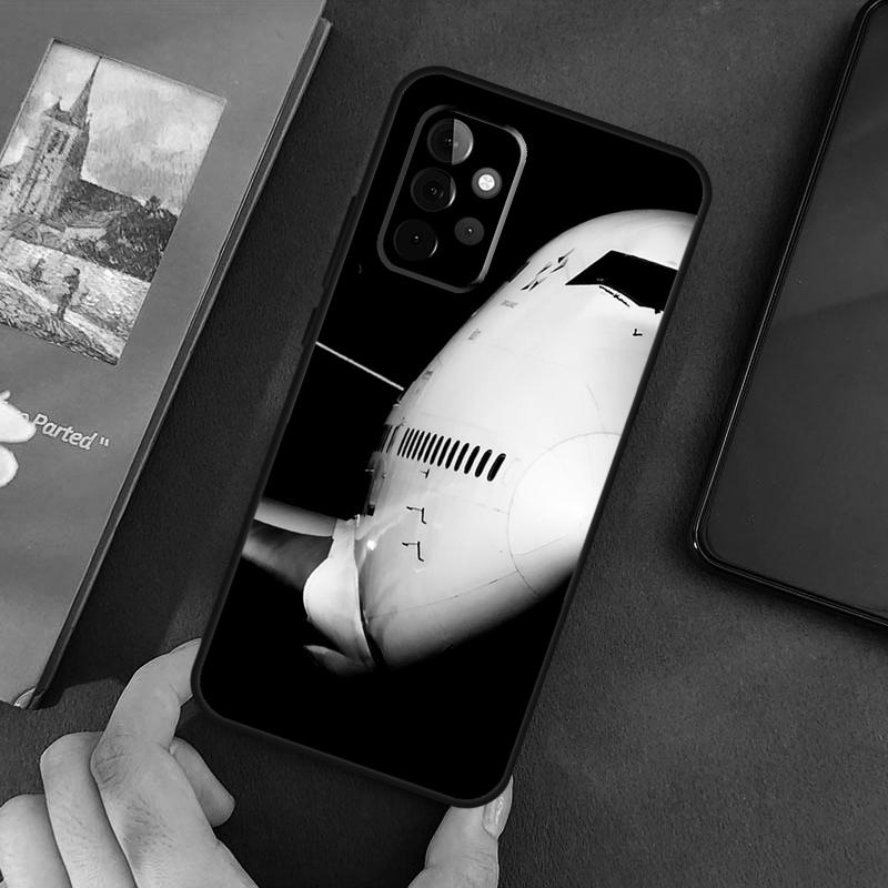 Aircraft Airplane Fly Travel Case For Samsung Galaxy A54 A12 A22 A32 A52 A72 A52S A14 A70 A51 A71 A33 A53 A73 Cover