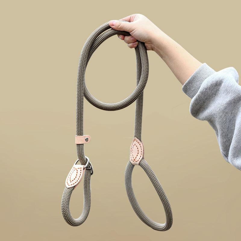 Dog Leash P Rope Dog Walking Rope Integrated Anti-break-free Medium and Large Dog Anti-explosion P Chain Dog Leash Dog Chain
