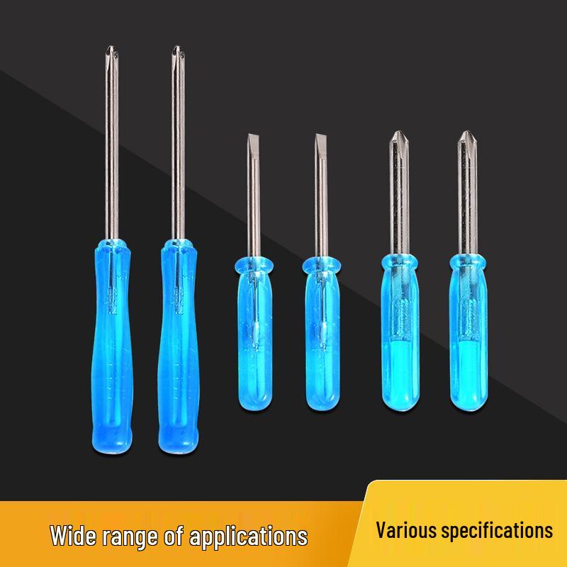 Mini Blue Transparent Crystal Screwdriver Set – Includes Phillips and Slotted Screwdrivers for Watch Repair and Toy Giveaway