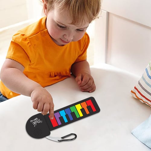 M-i-ni Electronic Piano, Roll-Up Piano Keyboard, Beginner's Musical Instrument, 21.7x13.2x2cm Portable and Lightweight Design Silicone Folding Foldabl