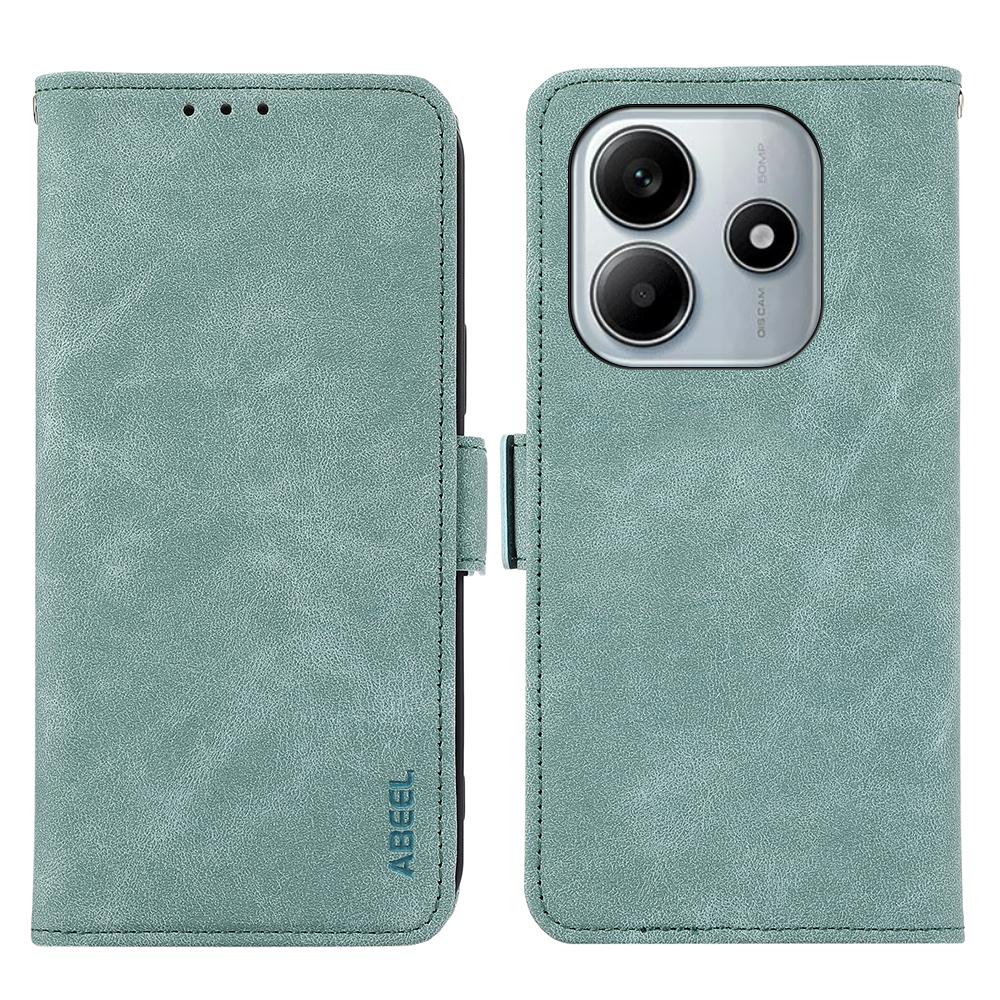 

ABEEL For Xiaomi Redmi Note 14 5G Case PU Leather Folio Stand View RFID Blocking Phone Cover C