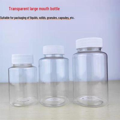 Butelka PET przezroczysta kapsułkowa szerokoszyjkowa 30, 100, 250ml z zamknięciem uszczelniającym