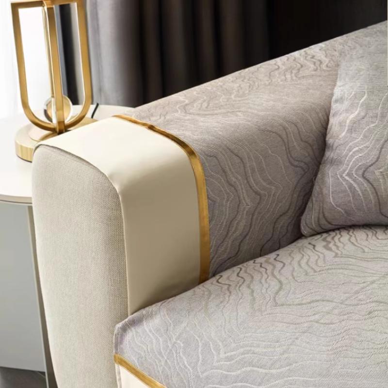 Легкая роскошная подушка для дивана Chenier Solid Cheniel Противоскользящий чехол — фото 5