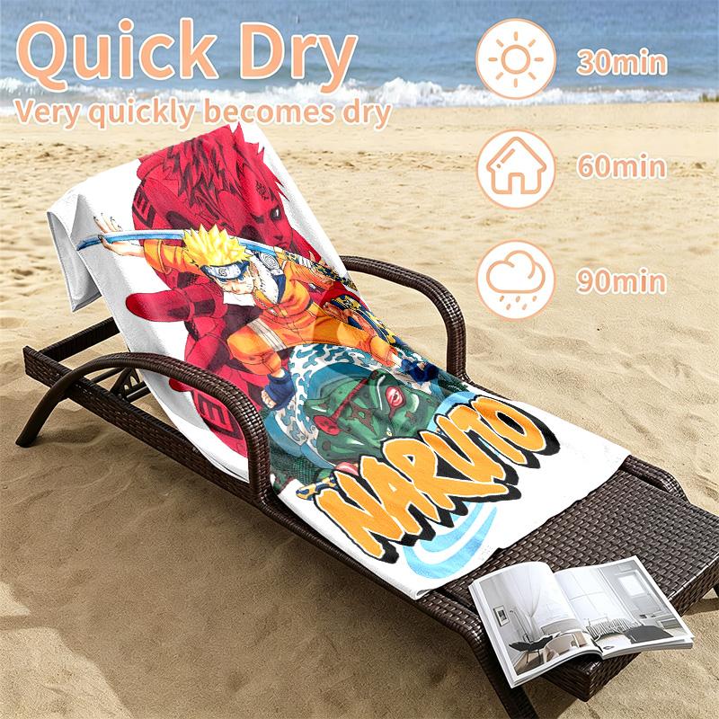 Naruto Beach towels also serve as bath towels summer essential a musthave for the outdoors the beach and the pool