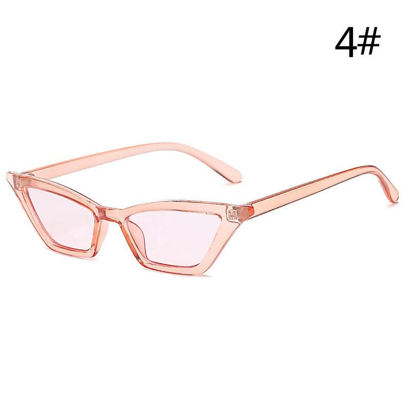 Elegant Women Cat Eye Design Sunglasses With Retro Small Eyeglass And Uv Protection