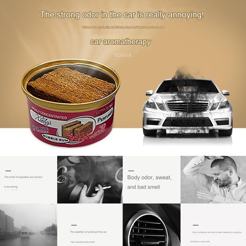 Aromatizador de Ar para Carro 17 Tipos de Aroma Latas Orgânicas Blocos de Madeira Aromaterapia Freshener de Carro Eliminador de Odores de Longa Duração Essencial