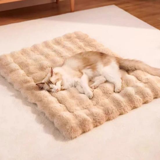 Плюшева ковдра для домашніх тварин Товстий ортопедичний килимок для собак і котів Водонепроникна підкладка Нековзка основа Знімна миюча наволочка Захищена від проливання Підкладка для лежанки домашніх тварин