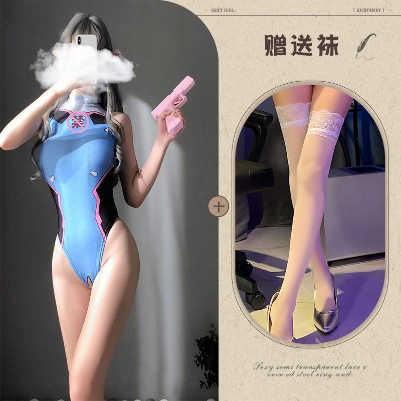 Fun Underwear, Dynamic Football Baby Split Suit Cos Cheerleaders Jersey Perspective Temptation