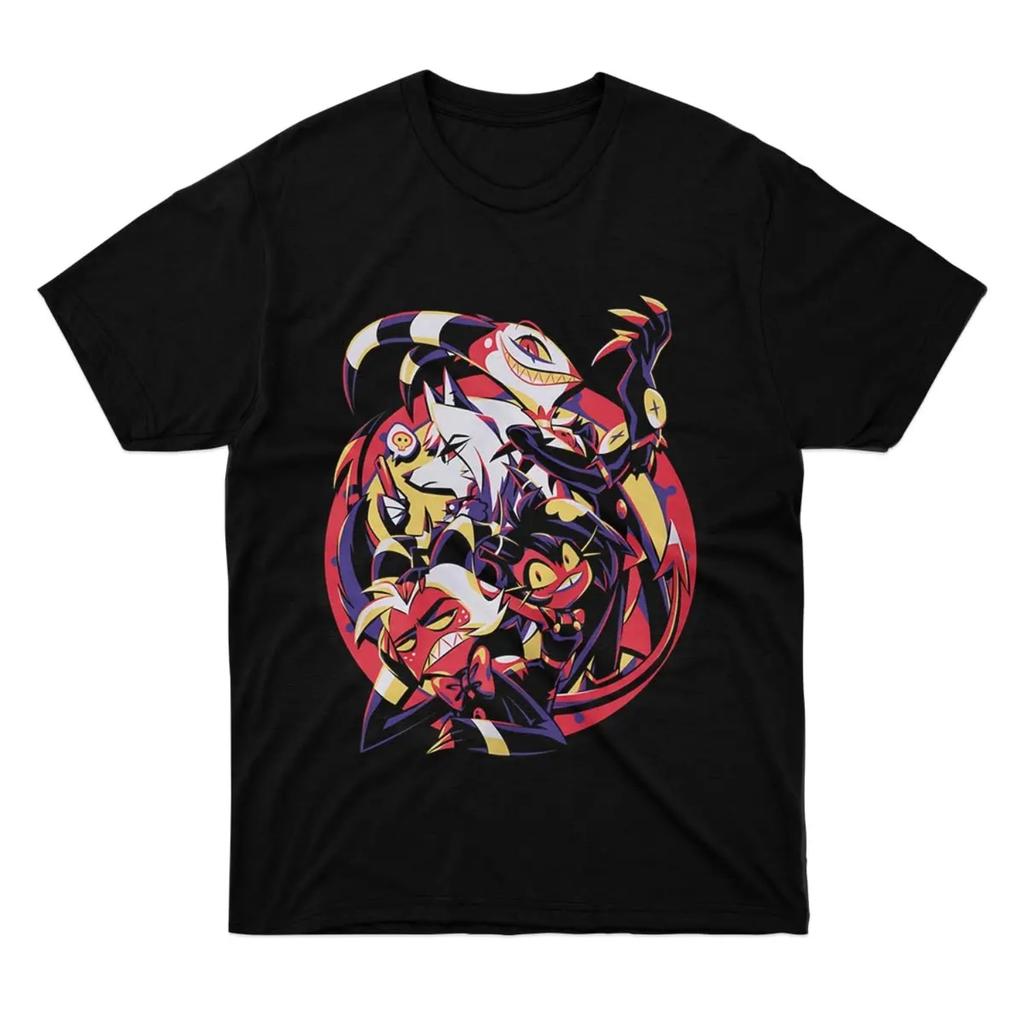 2026 New Hazbins Hotels Vox High Quality T Shirt Summer Streetwear T Shirts Fashion Tee Shirt for Man Short-Sleeved Print Tees