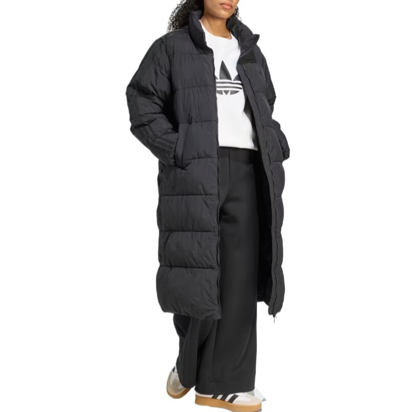 Adidas Originals Adicolor quilted-panel long coat JX2957
