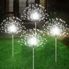 Solar Garden Lights 200LED Waterproof Outdoor Lighting with Installation Hardware Firework Lights for Pathway Lawn Christmas