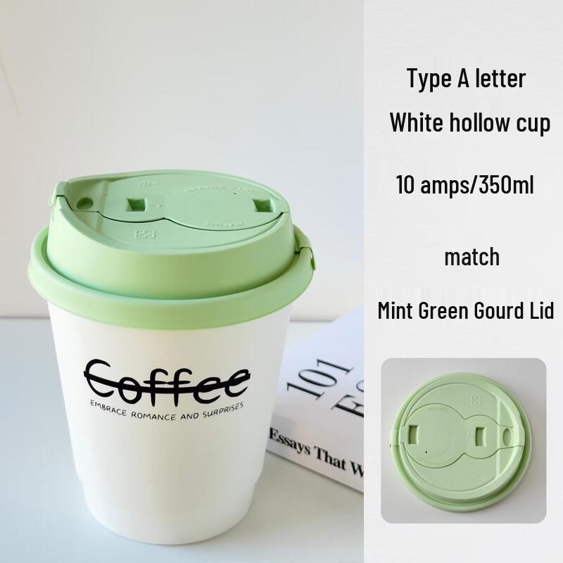 

Yipan Disposable White Letter Hot Drink Paper Cups