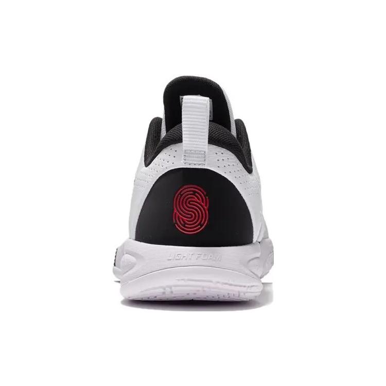 New LiNing Speed 8 TD Cushioning Anti Slip And Wear Resistant Support Low Top Basketball Shoes White Black ABPS003-1