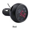 Autosteckdose Zigarettenanzünder Auto Voltmeter 3-in-1 12-24V Voltmeter Thermometer USB Autoladegerät für Auto LKW