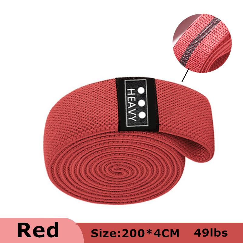 105lb Long Resistance Loop Band Collection Unisex Fitness Yoga Elastic Bands Hip Circle Thigh Squat Band Workout Gym Equipment for Home