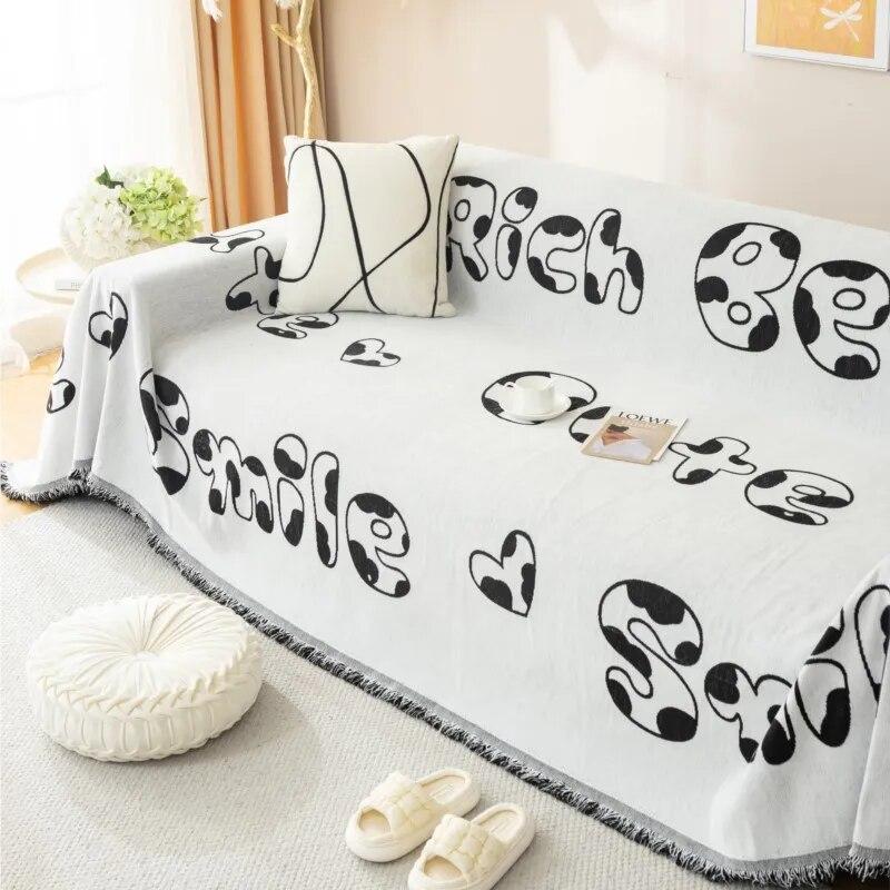 Funda Sofas Ajustables Simle Sofa Cover Mat Throw Blanket Living Room Sofa Couple Position Modern Throw Camping Picnic Blanket