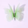 50Pcs 3D Organza Fabric Butterfly Appliques Double-layer Jelly Color Simulation Mesh Butterfly Patch Translucent