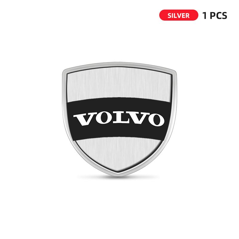 3D Metal Shield Badge Sticker Body Side Fender Trunk Decoration Sticker For Volvo Xc60 XC90 V40 S60 V50 V60 C30 Xc40 S80 S40 V90
