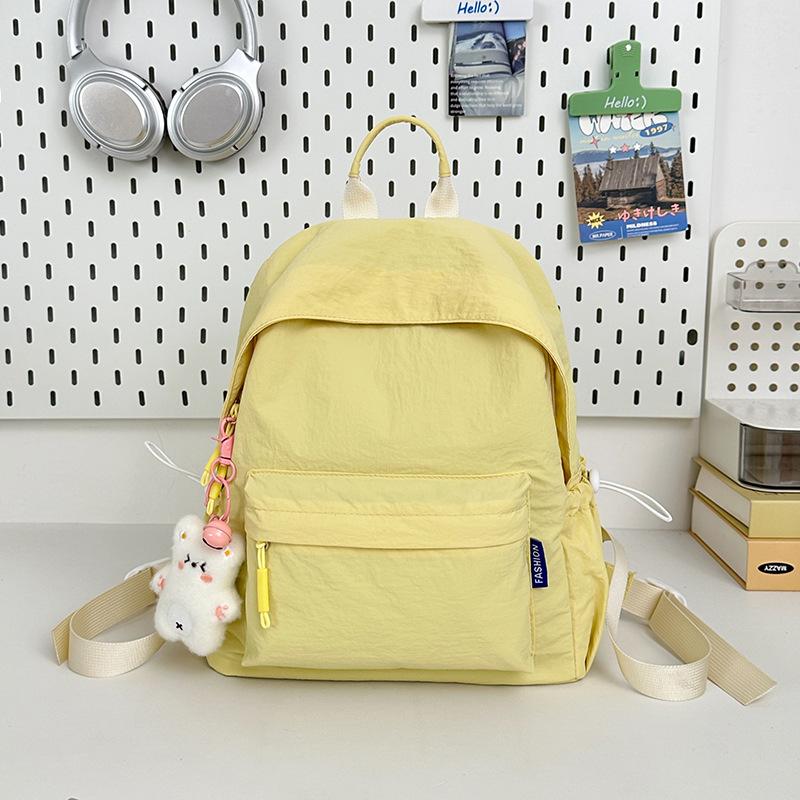 Simple Japanese backpack women 2025 new casual ins wind backpack junior high school student schoolbag