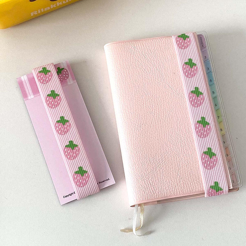 Nastavitelné popruhy na notebooky Kroužkové diáře DIY dekorace Pružný popruh Roztomilý hvězdicový popruh na spony pro A7 M5 diář