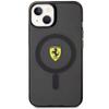 Etui Do iPhone 14 Ferrari Hardcase Translucent MagSafe Czarne