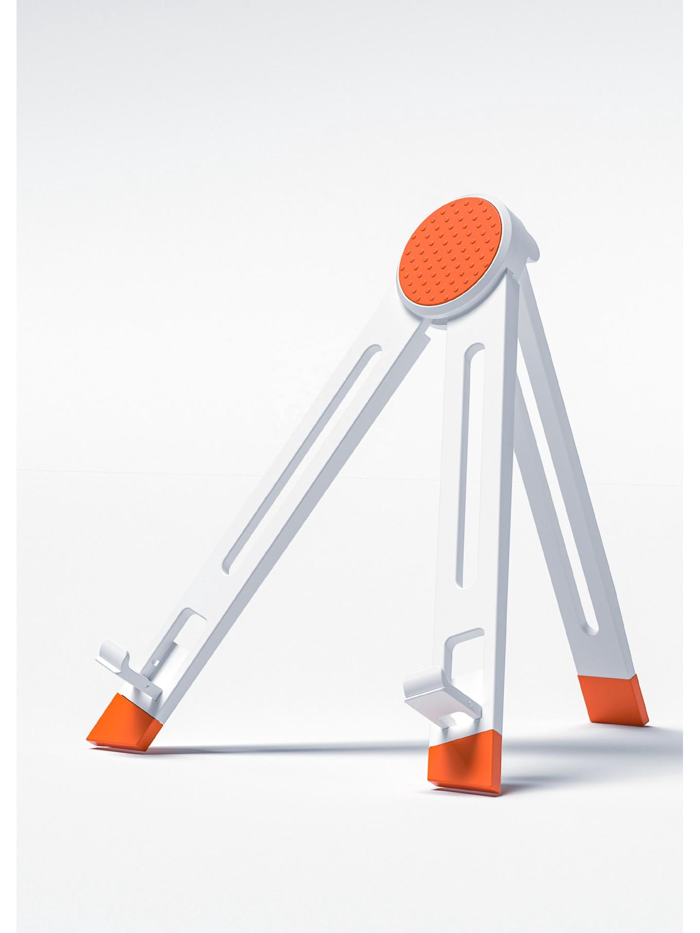 Adjustable Folding Mobile & Tablet Bedside Tripod Stand for Live Broadcasts белый