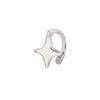 S925 Sterling Silver Four-Pointed Star Ear Cuff - No Piercing Women's Earrings, Simple Design, Summer Cartilage Clip
