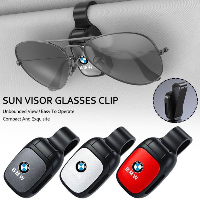 Car Styling Sun Visor Eyeglasses Holder Universal Sunglasses Case Glasses Fix Clip For BMW M5 M4 M3 F20 F40 F22 F30 E90 F32 F10