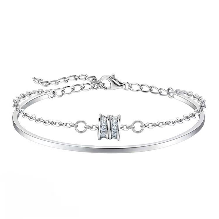 Logo Embossed Wisteria Bracelet - "Love At First Sight" Simple Charm