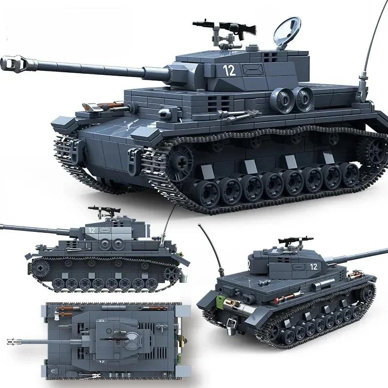Military World War Ii German No. 4 Type G Tank Building Block Toy Collection Model Children For Christmas And Birthday Gifts
