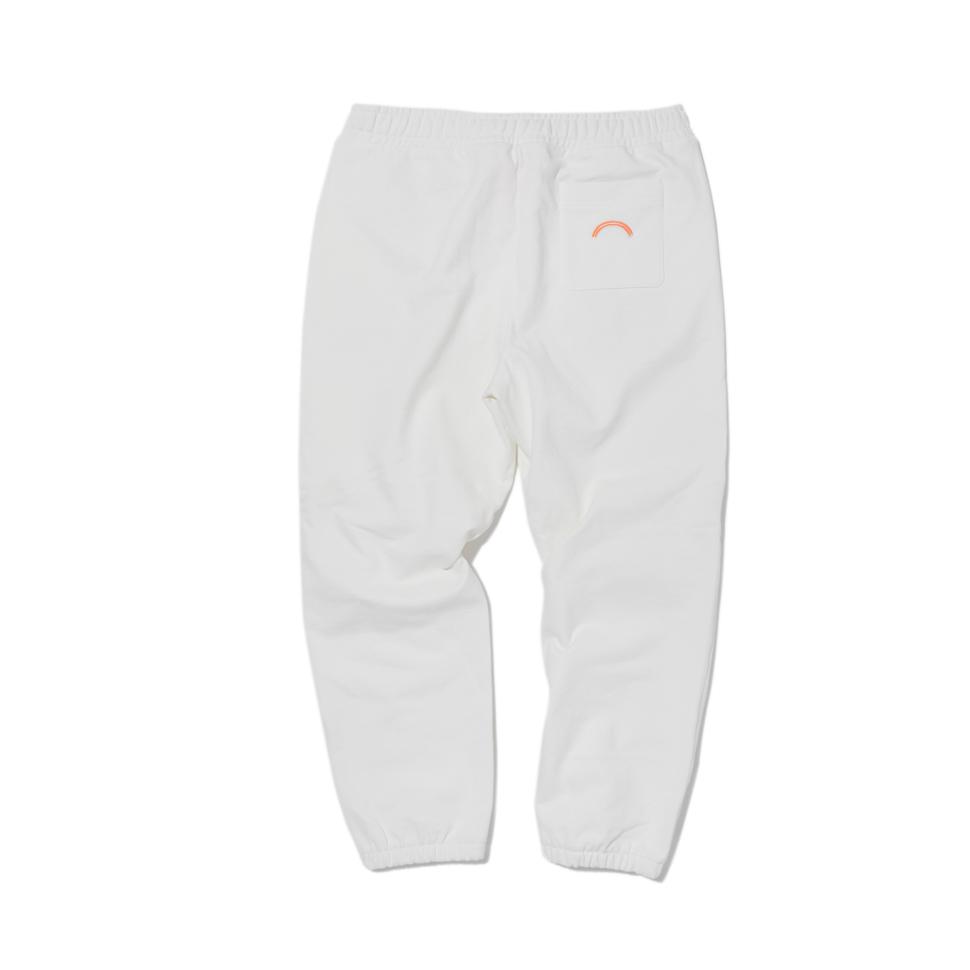 BRIAN BERRY Arc Out Pocket Sweat Pants_White