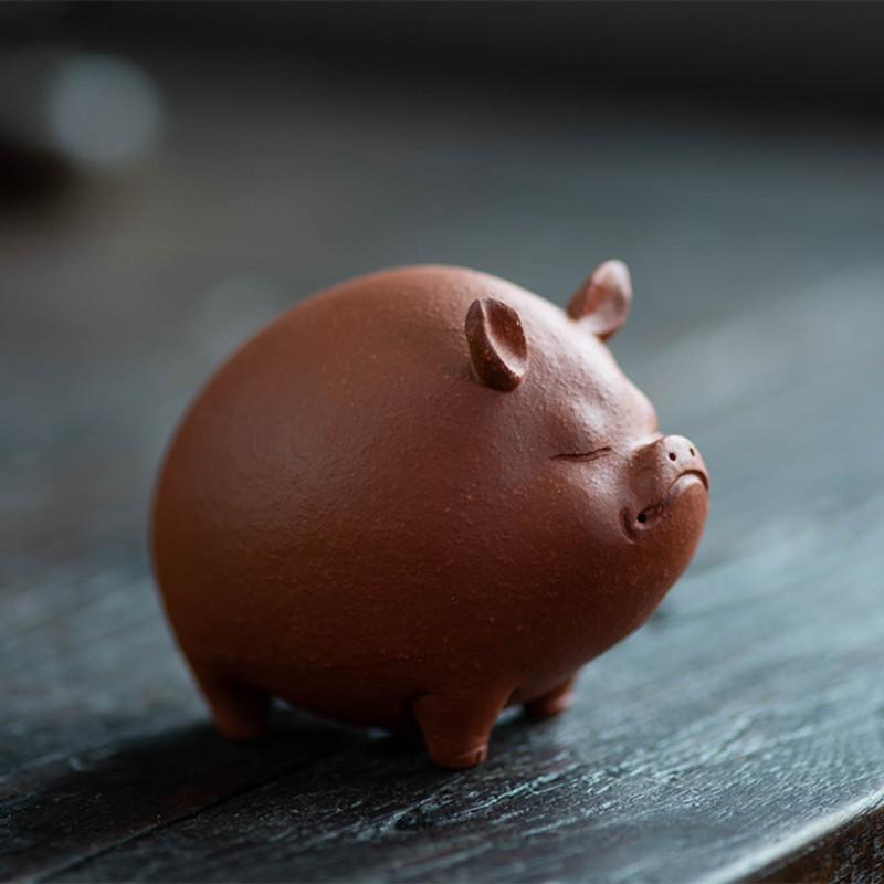 Tea Pet Purple Clay Tea Pet Little Pigs Chinese Crude Pottery Kung Fu Tea Set Home Decoration Tea Accessories