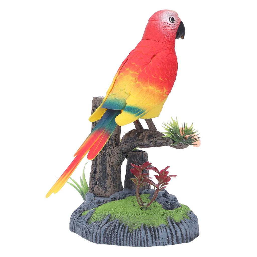 Operated Control Voice Parrot Chirping Singing Fluttering Simulation Parrot Toy for Adults Children