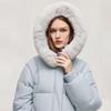 ONLY Women's 2025 Winter 90% White Goose Down Mid-Length Hooded Puffer Coat