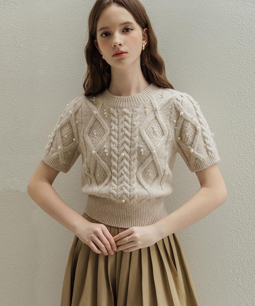 LAUTREDE MIN Pearl Beige Knit