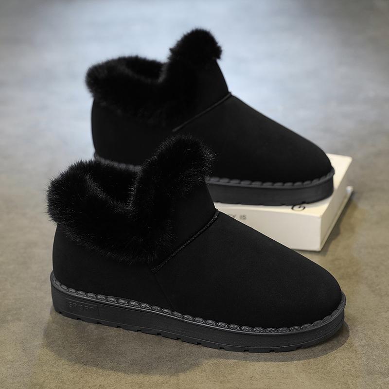 Herren Baumwolle Winter Freizeit Mode Rutschfest Hoher Schaft Abriebfest Dicke Sohle Outdoor Schuhe Plüsch Freizeit Komfort Schneestiefel