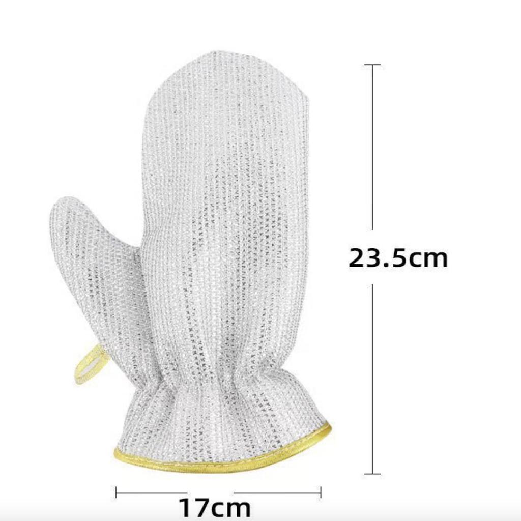 Housework Cleaning Gloves Steel Wire Ball Dish Washing Gloves Kitchen Dishcloth Dishwashing Cleaning Cloth Cleaning Tools