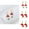 Unique Alloy Trending Geometric Mushroom Earrings For Versatile Women