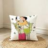 H-Heartstoppers-Nick & Charlie Pillow Case Pattern Printed Pillowcase For Living Room Sofa Cushion Cover