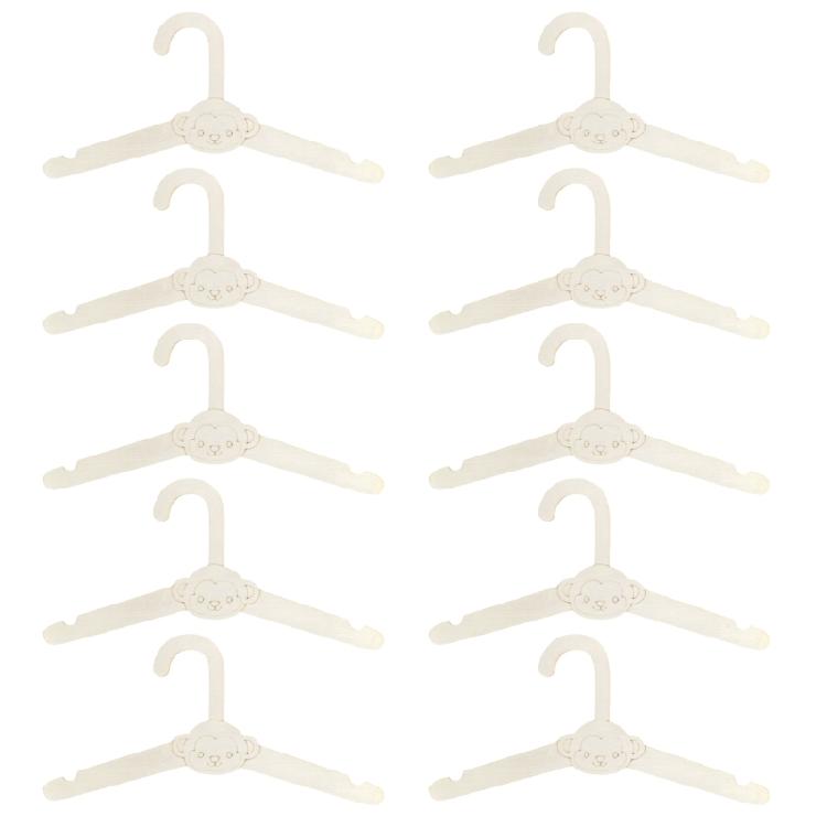 Multipacks of 10 Sturdy Wood Materials Nursery Hangers Gentle on Baby Clothes without Slip Features Home Accessory