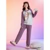 Sweet Banana Pajamas for Women Winter Half Velvet Warm Coral Velvet Home Clothes Can Be Worn