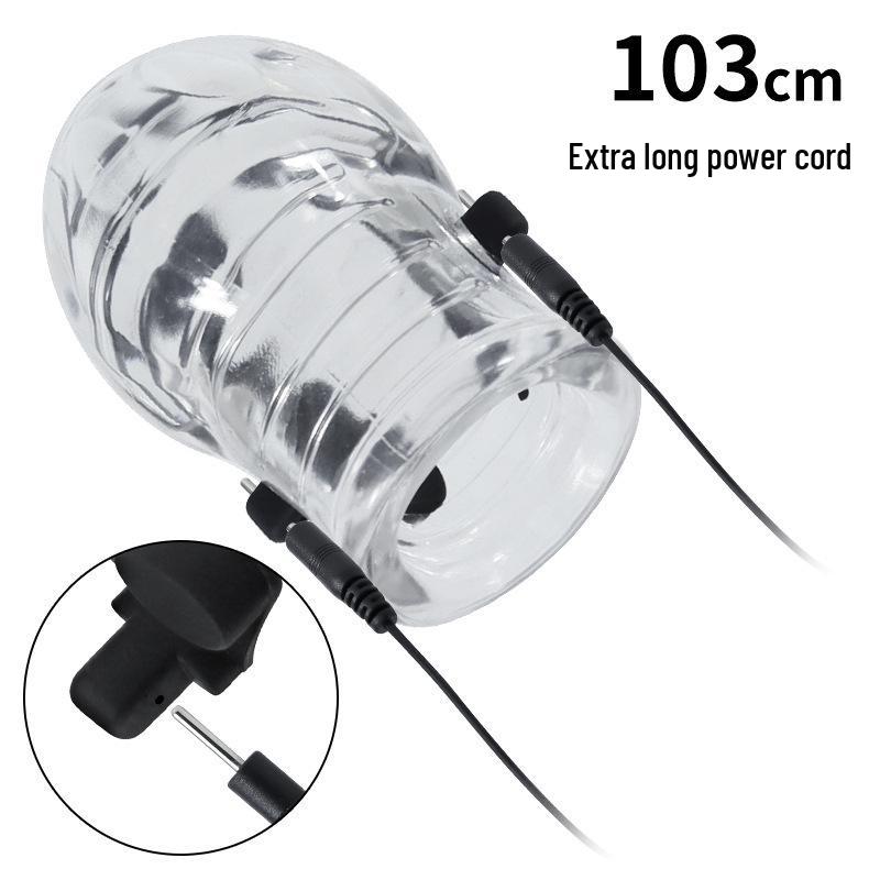 Men's Remote Control Desensitizing Electric Shock Trainer for Endurance and Self-Pleasure