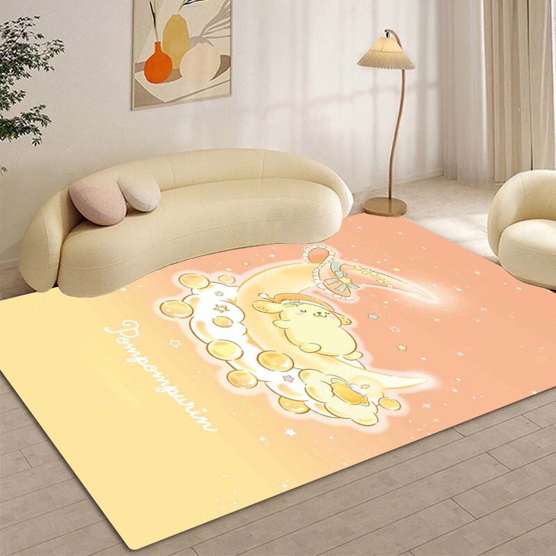 New Pom Pom Purin Cartoon Carpet for Bedroom, Living Room, Home, Sofa Decoration, Children's Play Decoration, Floor Mat Gift
