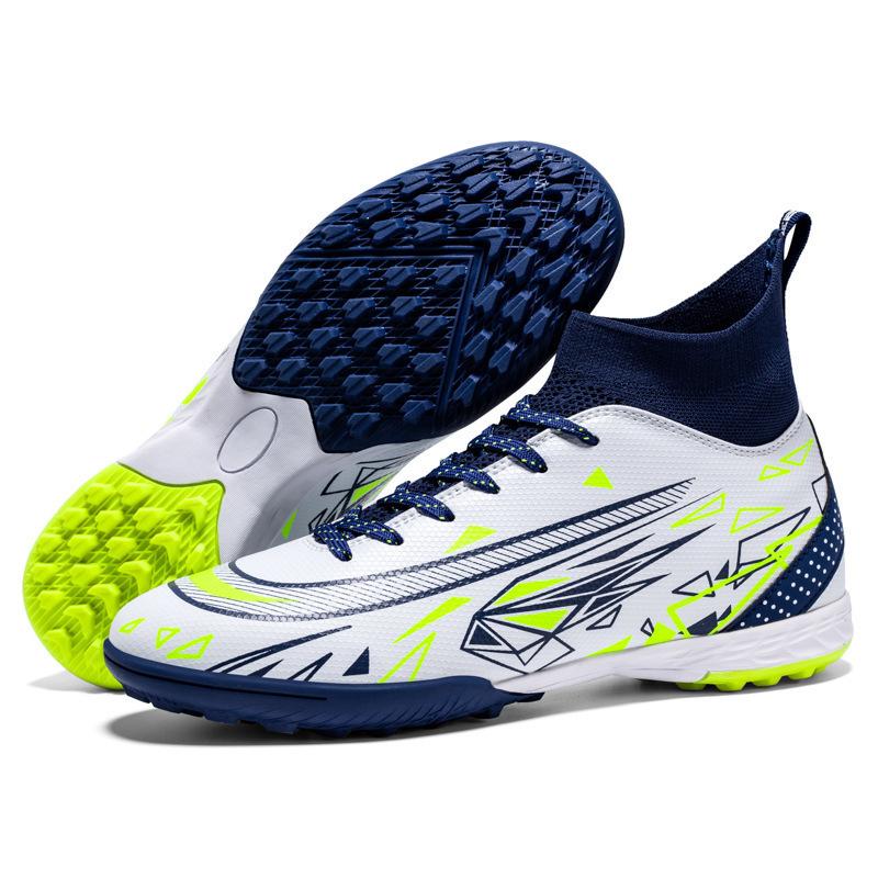 2025 Football Shoes Boys and Girls Children Adult High-top Leather Long Nails Broken Nails Training Shoes Sports Shoes