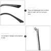 Uonlytech 2 Pairs Metal Glasses Replacement Arms Glasses Replacement Temple Glasses Arm Legs Glasses Repair Kit with Screws for Glasses Sunglasses