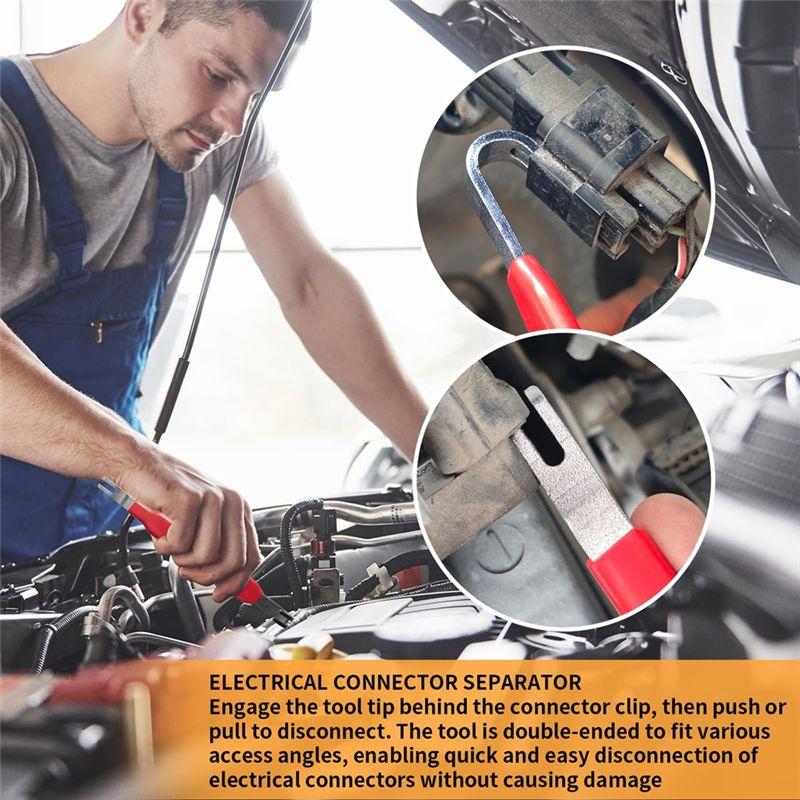 Feb.60-Degree Electrical Disconnect Pliers Electrical Connector Pliers Angled Wire Plug Removal Tool