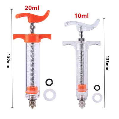 1 Pc 10ml/20ml Parrot Chick Feeding Syringe Water Tool Needle with Straight Tube Bird Raising Pet Bird Feeding Supplies