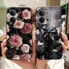 For Xiaomi Poco C85 4G Beautiful Bow Rose Painting Phone Case For Poco C85 C 85 4G Shockproof Soft Silicone Cases