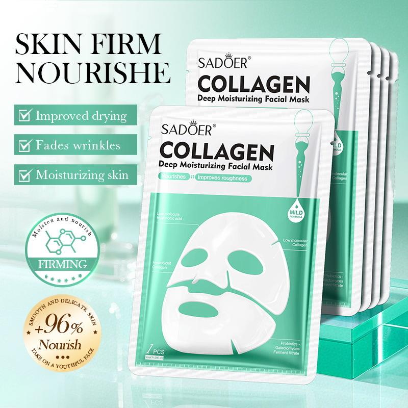 3 szt. Maska Kolagenowa 30ml Głęboko Nawilżająca Dzielona Maska Produkty do Pielęgnacji Skóry