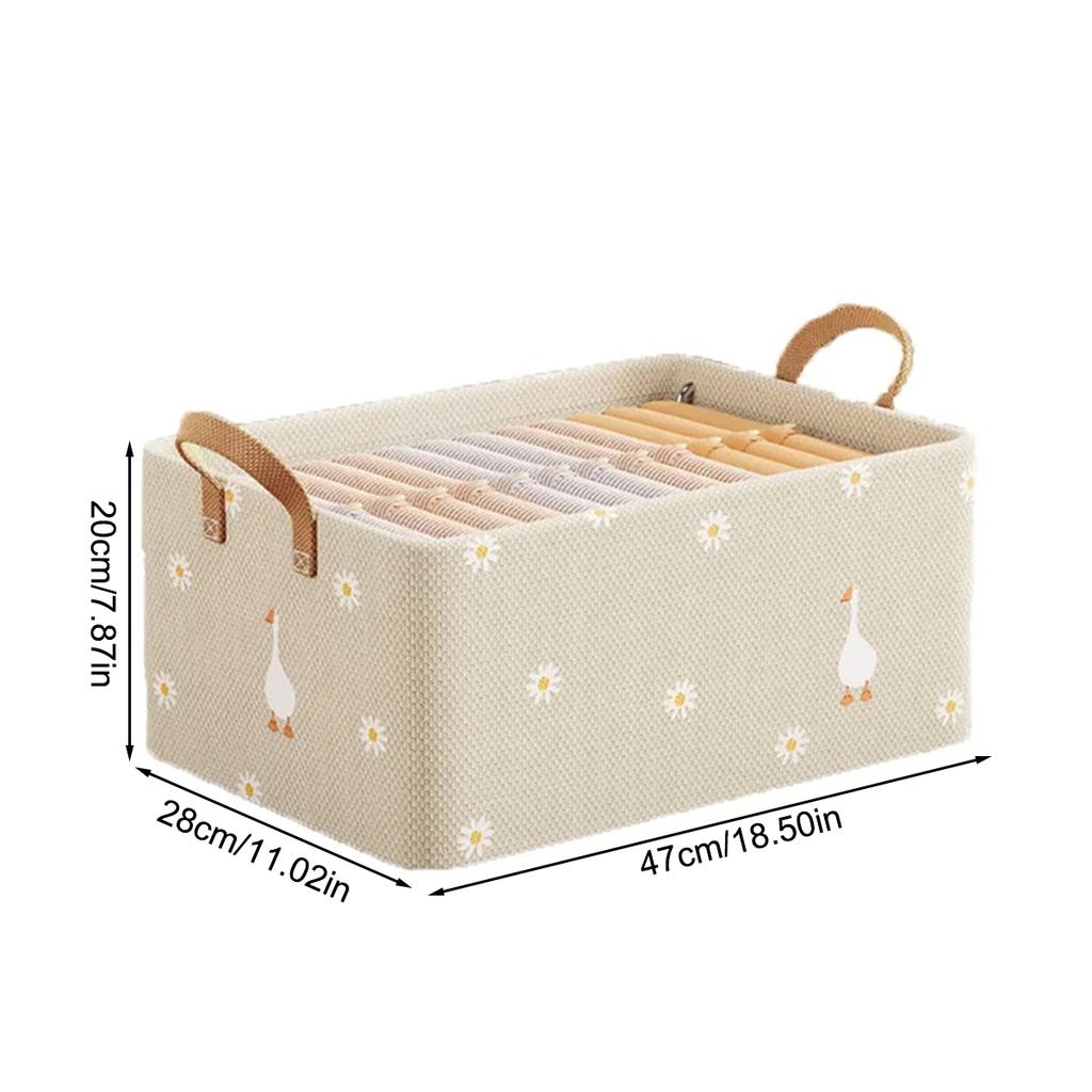 New Clothes Storage Box Home Living Room Dormitory Storage Basket Wardrobe Storage Box Clothes Pants Storage Fabric Organizers